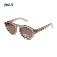 Wholesale Fashion Vintage CE UV400 Hand Made Custom Round Acetate Sunglasses